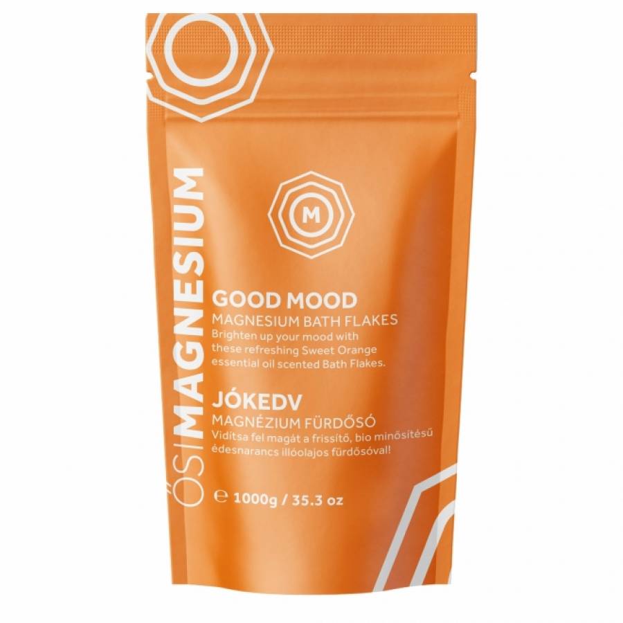 Fulgi de baie Good Mood cu magneziu  si mandarina x 1000g (OsiMagnesium)