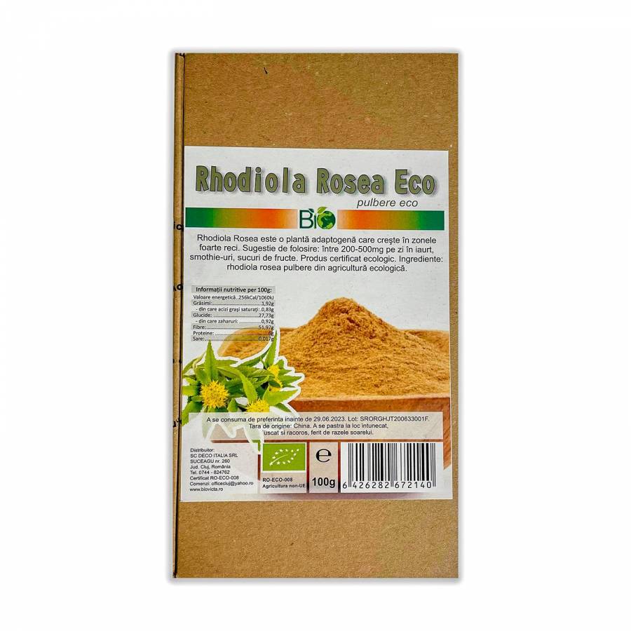 Rhodiola rosea pudra eco x 100g (DECO ITALIA)