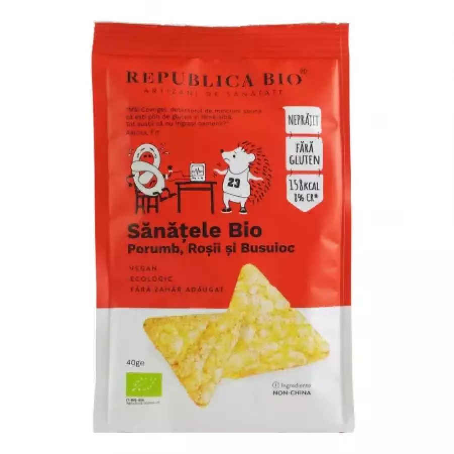 SANATELE Porumb, rosii si busuioc (fara gluten) eco x 40g